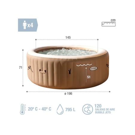 Spa Inflable Purespa Beix