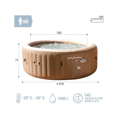 Spa Inflable Purespa Beix
