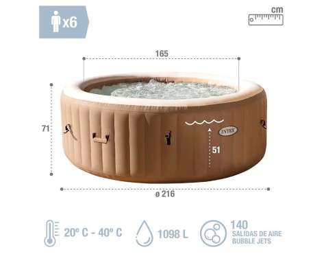 Spa Inflable Purespa Beix