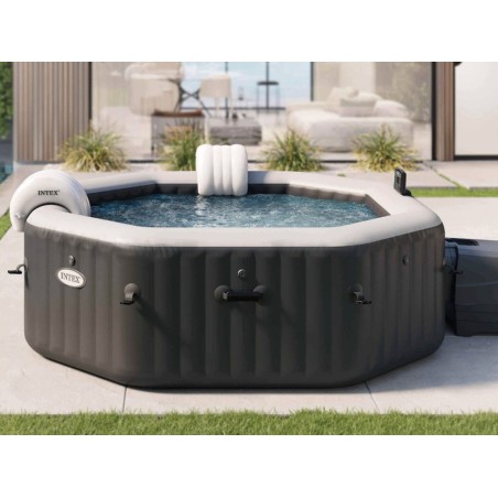 Spa Hinchable Jet & Bubble Deluxe Negro