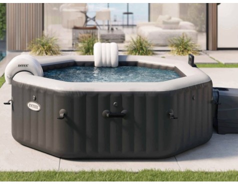 Spa Hinchable Jet & Bubble Deluxe Negro