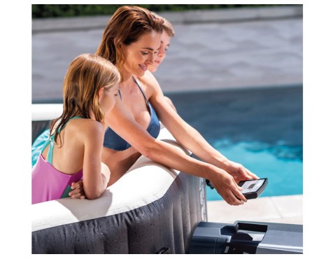 Spa Hinchable Jet & Bubble Deluxe Negro