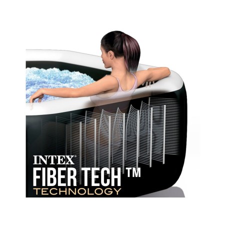 Spa Hinchable Jet & Bubble Deluxe Negro