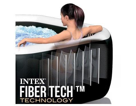 Spa Hinchable Jet & Bubble Deluxe Negro