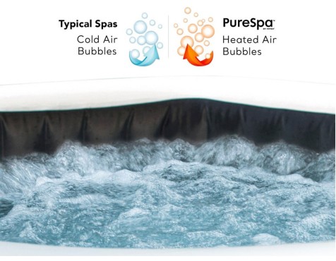 Spa Hinchable Jet & Bubble Deluxe Negro