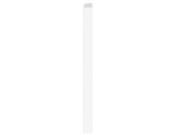 Perfil De Remate Derecha L-Line Blanco
