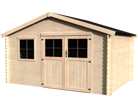 Caseta De Madera Natural Flodeal Agglo