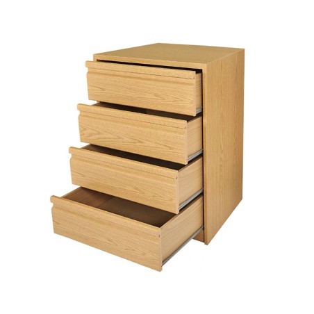 Cajonera Armario Montada Roble 4 Cajones 700mm