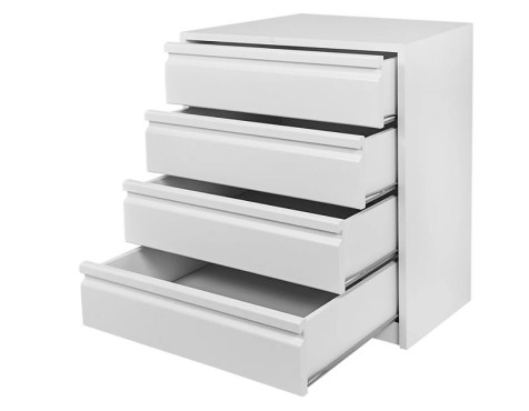 Cajonera Armario Montada Blanca 4 Cajones 600mm