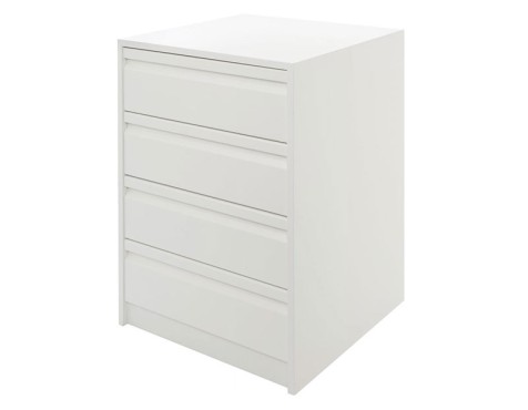 Cajonera Armario Montada Blanca 4 Cajones 700mm