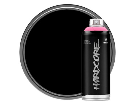 Spray Montana Colors Hardcore Negro Satinado