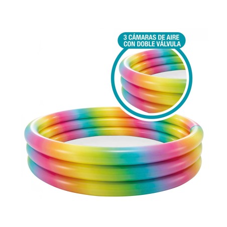 Piscina Inflable Infantil Rodona Rainbow