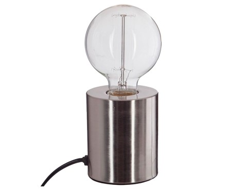 Llum De Taula Metàl·Lic Tub Plata