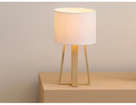 Lámpara De Mesa Molu Blanca