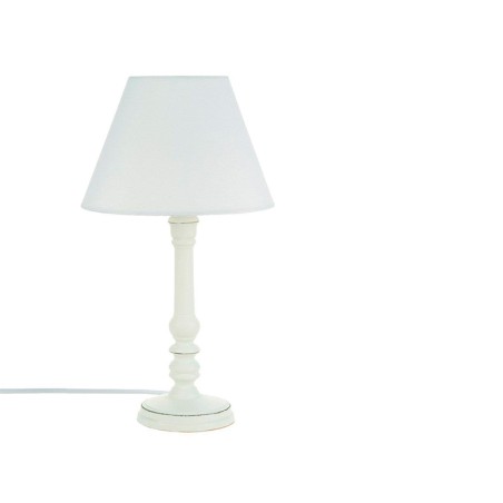 Llum De Taula Fusta Blanc