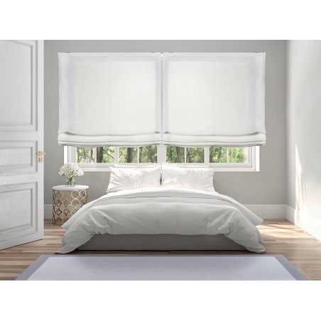Estor Plegable Translúcid Blanc