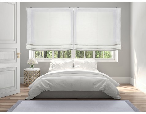Estor Plegable Translúcid Blanc