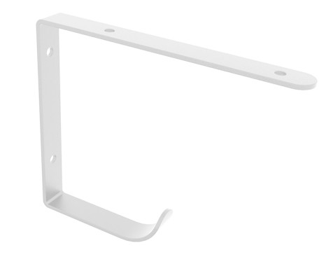 Escuadra Industrial Con Colgador Blanco