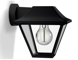 Aplique Exterior Alpenglow Negro 60w