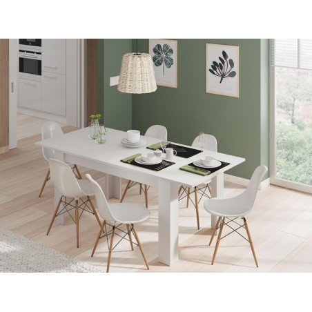 Mesa Comedor Extensible Kendra Blanco Artik