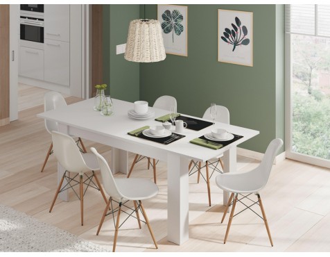 Mesa Comedor Extensible Kendra Blanco Artik