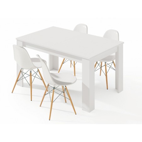 Mesa Comedor Extensible Kendra Blanco Artik