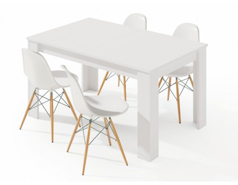 Mesa Comedor Extensible Kendra Blanco Artik