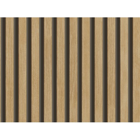 Papel Pintado Listones Madera Marrón