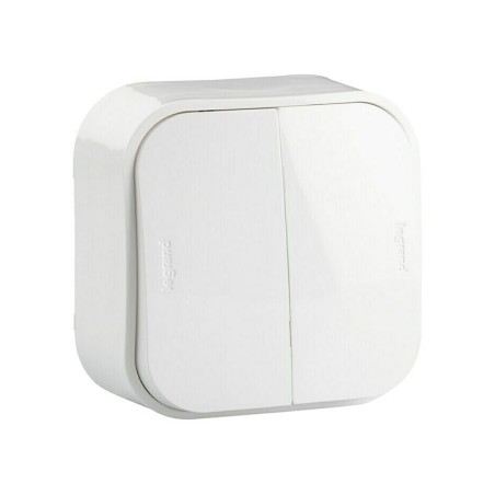 Interruptor Commutador Doble Legrand Forix Blanc