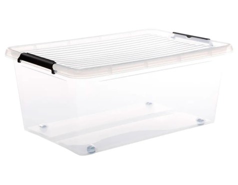 Caixa De Plàstic Transparent Clip N Box 40lt
