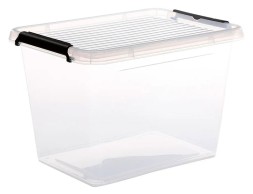 Caja De Plástico Transparente Clip N Box 19lt