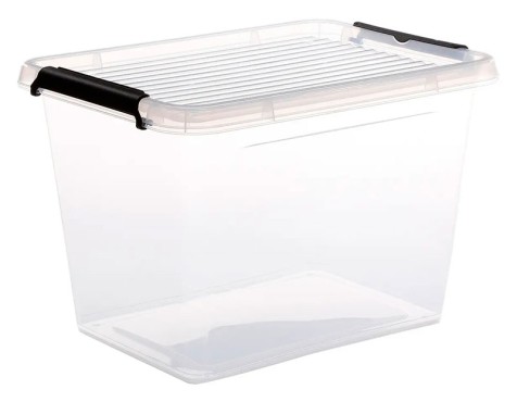 Caixa De Plàstic Transparent Clip N Box 19lt