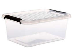 Caja De Plástico Transparente Clip N Box 12,5lt