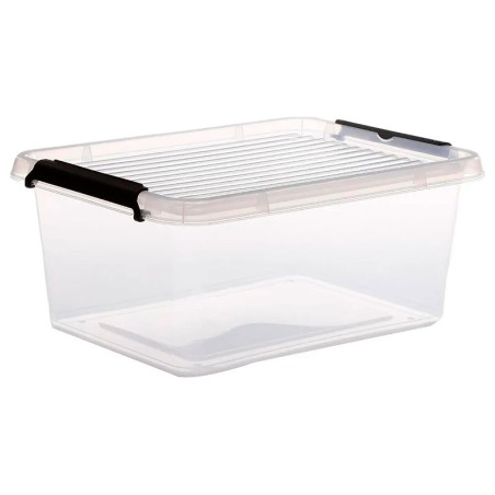 Caja De Plástico Transparente Clip N Box 12,5lt