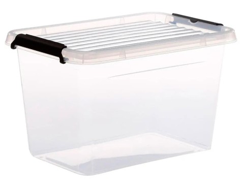 Caja De Plástico Transparente Clip N Box 6,5lt