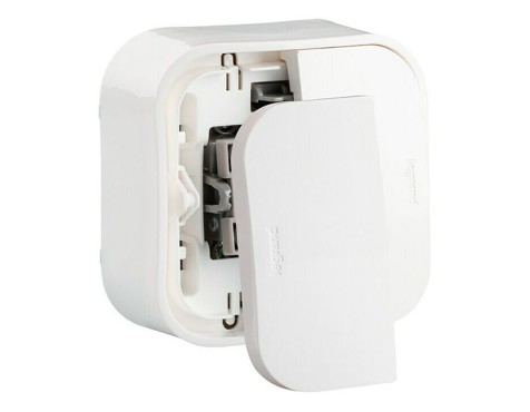 Interruptor Commutador Doble Legrand Forix Blanc