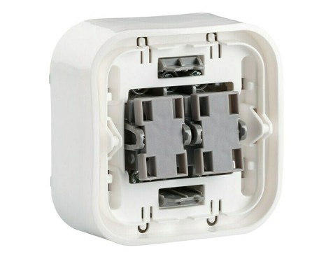 Interruptor Commutador Doble Legrand Forix Blanc