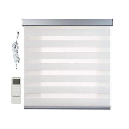 Estor Motoritzat Square Platinum Nit&Dia Blanc