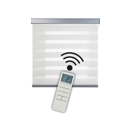 Estor Motoritzat Square Platinum Nit&Dia Blanc