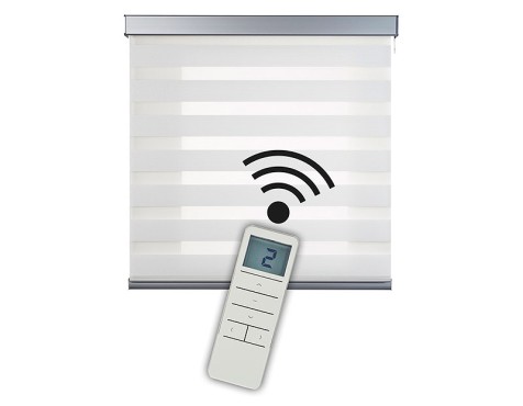 Estor Motoritzat Square Platinum Nit&Dia Blanc