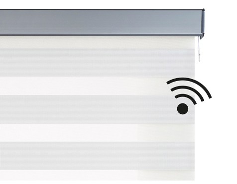 Estor Motoritzat Square Platinum Nit&Dia Blanc