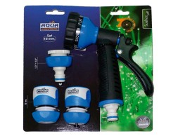 Pistola 7 Formas De Riego + Conectores