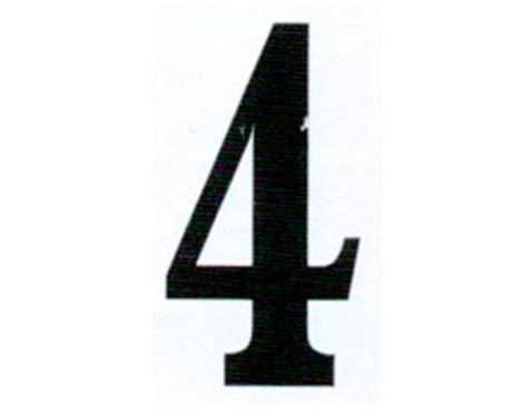 Número Adhesivo nº4 (2un)