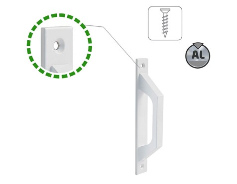 Tirador Porta Amig 3040 Alumini