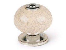 Pomo Mueble Porcelana Craquelé (4un)