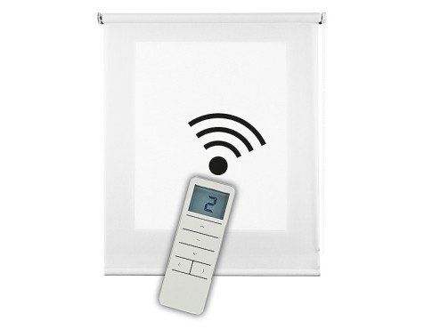 Estor Motoritzat Soft Translúcid Blanc