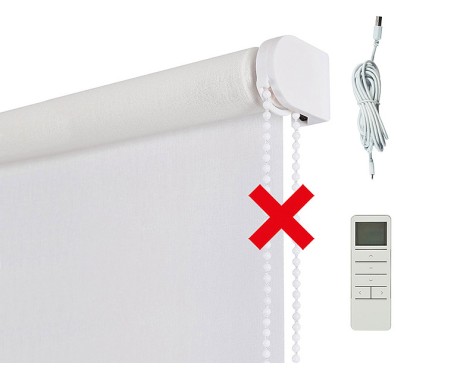 Estor Motoritzat Soft Translúcid Blanc