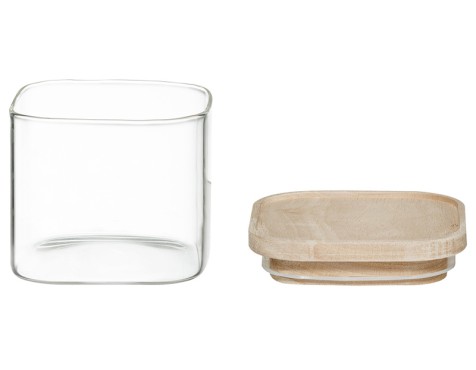 Pots De Vidre Apilables Amb Tapa (4un)