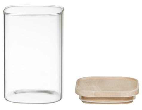 Pots De Vidre Apilables Amb Tapa (4un)