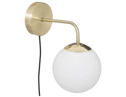 Aplique Pared Dris Metal Dorado Y Blanco